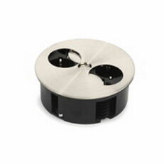 Bachman 931.000 TWIST 2xCEE7/3 2,0m ferrules stainless steel look
