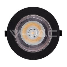 V-TAC LED Downlight 20W COB Reflector Black Housing 4000K