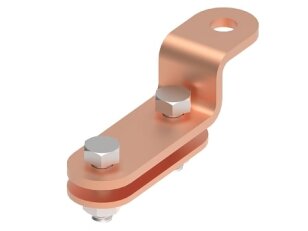 Držák pásky s montážním otvorem, páska 30mm, materiál Cu GROMTOR 281014