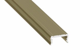 Přisazený hliníkový profil AL-PROFIL ATOM REED GREEN LACQUERED 1M GXLP1132