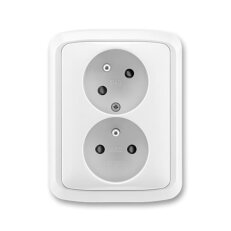 ABB Tango Zásuvka kompletní CZ1x2 16A 250 Vstř. bezšroub. bílá BLISTR