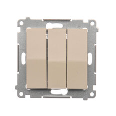 Trojitý spínač řazení 3x 1 10AX, 250V~ krémová DW31.01/41