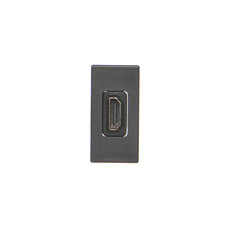Kryt K45 Adaptér HDMI-HDMI 45×22,5mm grafitově-šedá K129B/14