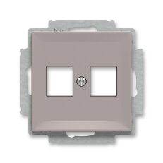 ABB ZONI Kryt zásuvky komunikační přímé (2x) greige 5014T-A02018 244
