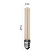LED žárovka DECO T30/ E27, 2 W (11 W), 100 lm, flame EMOS Z5AI01