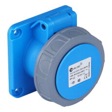 Vestavná zásuvka 3x16A/IP67, rovná, 75x75, QuickCon. TP ELECTRIC 316-6-ZV75-Q-G