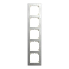 Rámeček Merten M-Pure Decor, pětinásobný, Stainless steel SCHNEIDER MEG4050-3646