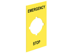Lovato LPXAU110 Štítek EMERGENCY/STOP