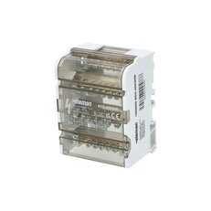 Blok distribuční BED-408/80B, 4P (4x8), Cu, 80A, 500V AC/DC, šedá, na DIN/panel