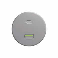 USB zásuvka A+C GREENLUX KLIKLAP S/USB Light gray