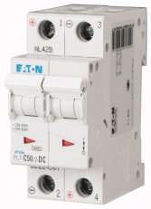 Jistič PL7-C50/2-DC-DC, char. C, 2-pólový, 10kA, 50A EATON 264907