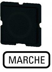 Eaton 321TQ25 Popisovací terčík, 25x25 mm, černý, text MARCHE