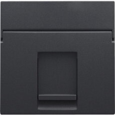 Středový kryt datazásuvky 1xRJ-ANTHRACITE NIKO 122-65100
