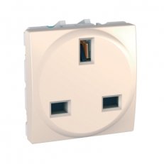 Unica Zásuvka 230V 2P+E 16 A, britská, Marfil SCHNEIDER MGU3.045.25
