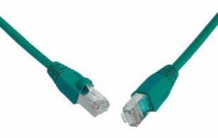 Patch kabel CAT6 SFTP PVC 1m zelený snag-proof C6-315GR-1MB SOLARIX 28750109