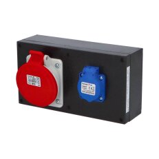 Krabice gumová IP44 RubberBOX 1x zás. 230V/16A/3p 1x32/5 FAMATEL