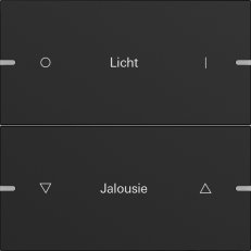 KKolébka 2x pro tlačítkový sensor 4 TS4 Černá matná (lak.) GIRA 5032905