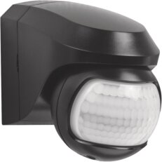 Detektor pohybu pro venkovní použití 30V AC, 200°, 12m, black NIKO 351-03165