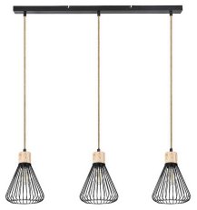 Farfalle E27 3XMAX 40W IP20 černá/buk RABALUX 3149