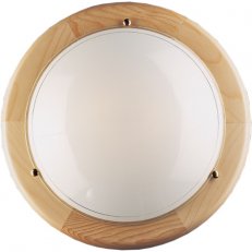 Stropní svítidlo Punto 400 dřevo světlé 2x60W IP20 E27 COMPOLUX 912014/80
