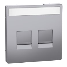 Centrální deska Merten D-Life pro dat.zás.Stainless Steel SCHNEIDER MTN4564-6036