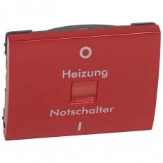 GALEA ČERVENÝ PODSVÍCENÝ KRYT HEIZUNG-NOTSCHALTER LEGRAND 771018