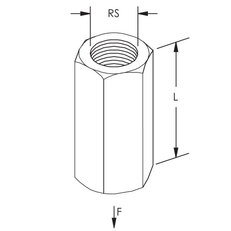 spojovací matice M6 ERICO 025M6EG 592305