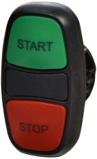 ETI Dvojité tlačítko (s návratem neosvětlené) zelená/červená START/STOP