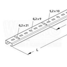 CH-BT-2510-10-D-HDG-2000 profilová lišta WAPRO CH-BT-2510-10-D-HDG-2000
