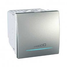 Unica Stmívač tlačítkový 20-350W, Aluminium SCHNEIDER MGU3.515.30