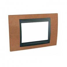 Unica Top Krycí rámeček trojmodulový, Cherry/Grafit SCHNEIDER MGU66.103.2M2