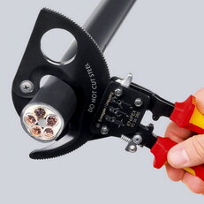 Kleště na kabely (princip rohatky se západkou) 250 mm KNIPEX 95 36 250