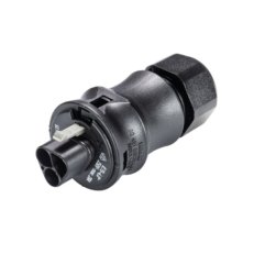 vidlice na kabel gesis RST, 2-pól, průchodka 10-14mm, pružinové svorky, černá