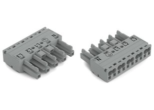 Zdířka 5pól. Kód. B šedá WAGO 770-245/060-000