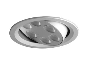 Podhledové LED svítidlo VP LED 6*1W 350mA studená PANLUX KVL-6S/AL