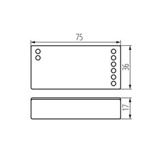 Řídící jednotka LED pásku CTRL 12/24V MONO/CCT (starý kód 22142), KANLUX 22147