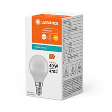 Světelný zdroj LEDVANCE LED CLASSIC P V 4.9W 827 Frosted E14