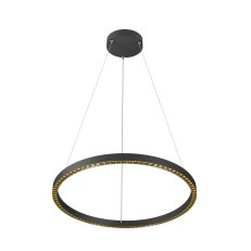 ONE CUBE závěsné svítidlo, 300 cm, 3000 K, DALI 2, Touch, černá SLV 1007661