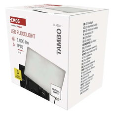 LED reflektor TAMBO, 10 W, 1000 lm, IP65, černý EMOS ZS2512