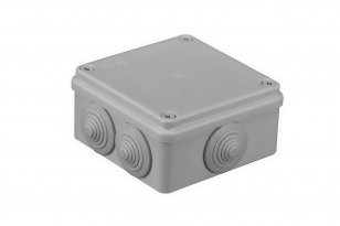 Malpro S-BOX 106 Krabice S-BOX 106, 100 x 100 x 50 mm, 6 průchodek, IP65 šedá