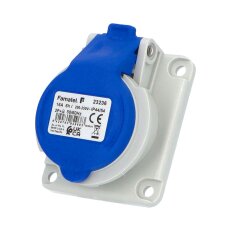 Zásuvka vestavná 23236 IP44-54/230V/16A/3P 6h, šikmá 10°, SpeedPRO