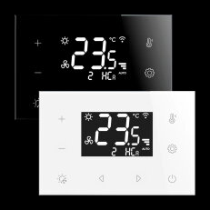 Bezdrátový skleněný ZÓNOVÝ termostat, bílá RFTC-7/W ELKO EP 8595188194174