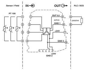 Měřicí převodník teploty MINI MCR-SL-PT100-UI-200-NC PHOENIX CONTACT 2864370