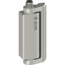 Bezpečnostní pantový spínač Kov, 1NO+2NC, Konektor M12, Úhel 45 °, IP67