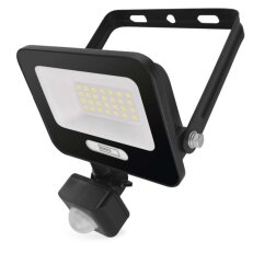 LED reflektor GLARO s pohybovým čidlem 20 W černý IP54 2000lm neutrální ZS2324B