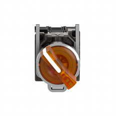 Schneider xB4BK125M5 Ovládač otočný prosvětlený s LED,1 Z+1V,230...240V,žlutý