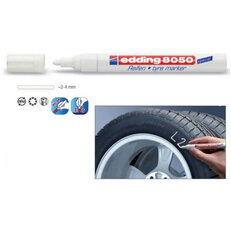 Popisovač pneumatik s kulatým hrotem 2-4mm / barva bílá EDDING 8050