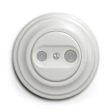 Účastnická zásuvka GREENLUX KLIKLAP K/TV/K Ceramic, TV+R (koncová)