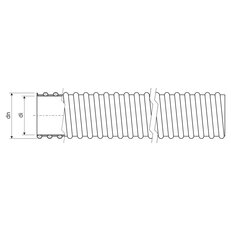 Pružná trubka PVC SPIROFLEX pr. 20,7 mm, 23114, 320N/5cm.