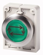 Eaton M30I-FDL-G-X32 Prosvětlená ovládací hlavice, bez aret, nerez, zelená X32
